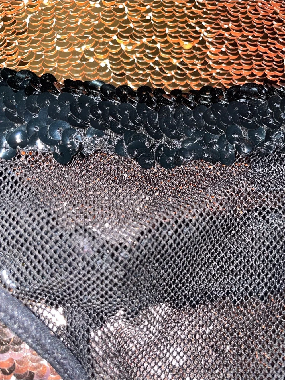 Black Sequin Thong - Well Worn